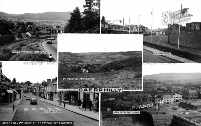 Photo of Caerphilly, Composite c.1965