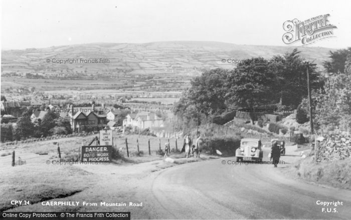 Photo of Caerphilly, From Mountain Road c.1950