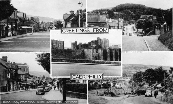 Photo of Caerphilly, Greetings From c.1955