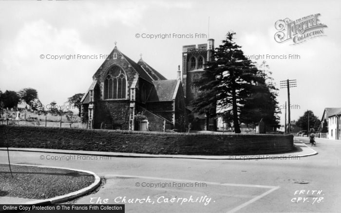 Photo of Caerphilly, St Martin's Church c.1955