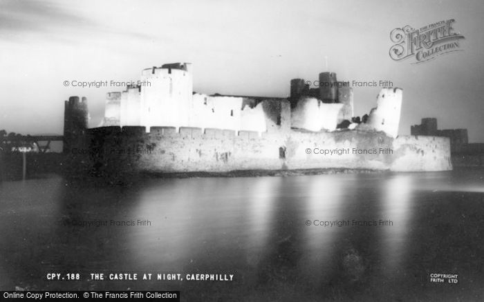 Photo of Caerphilly, The Castle By Night c.1965