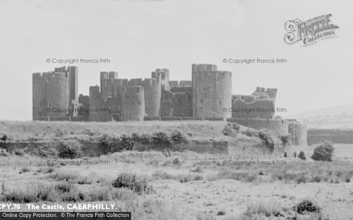 Photo of Caerphilly, The Castle c.1955