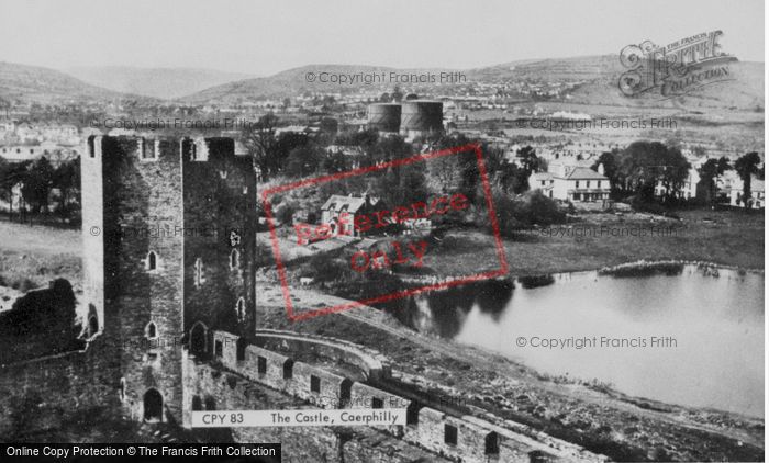 Photo of Caerphilly, The Castle c.1955