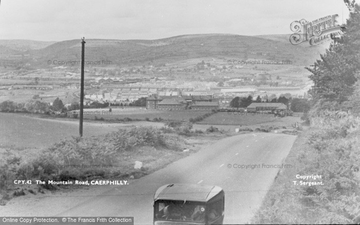 Photo of Caerphilly, The Mountain Road c.1950