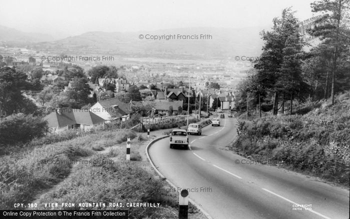 Photo of Caerphilly, View From Mountain Road c.1965