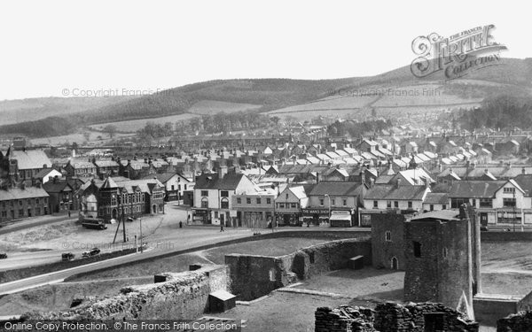 Photo of Caerphilly, View From The Castle c.1955