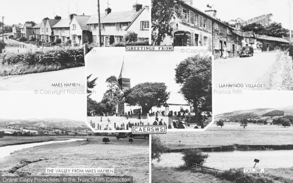 Photo of Caersws, Composite c.1955