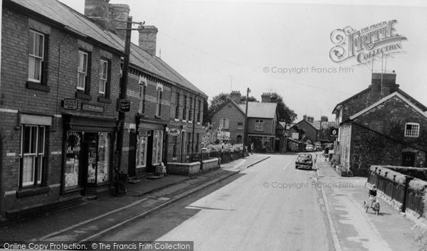 Photo of Caersws, Main Street c1955
