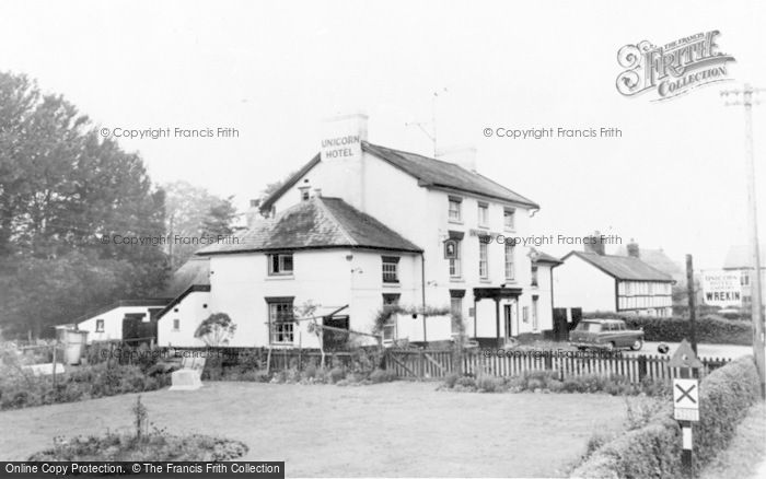 Photo of Caersws, The Unicorn Hotel c.1960