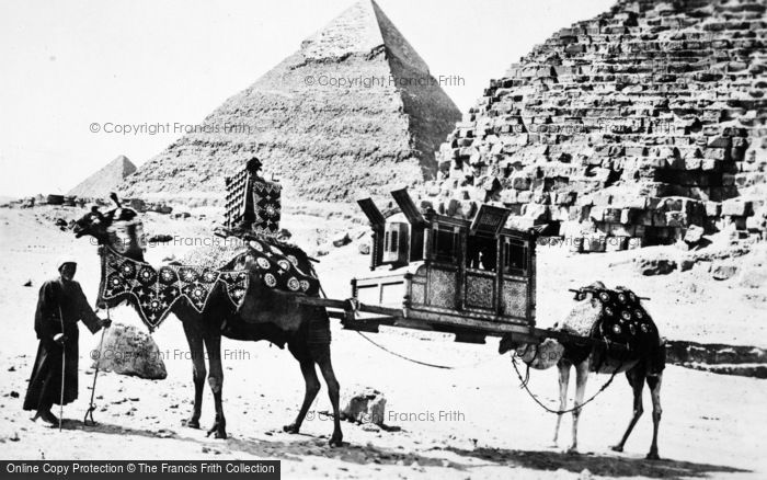 Photo of Cairo, A Camel Palanquin c.1935