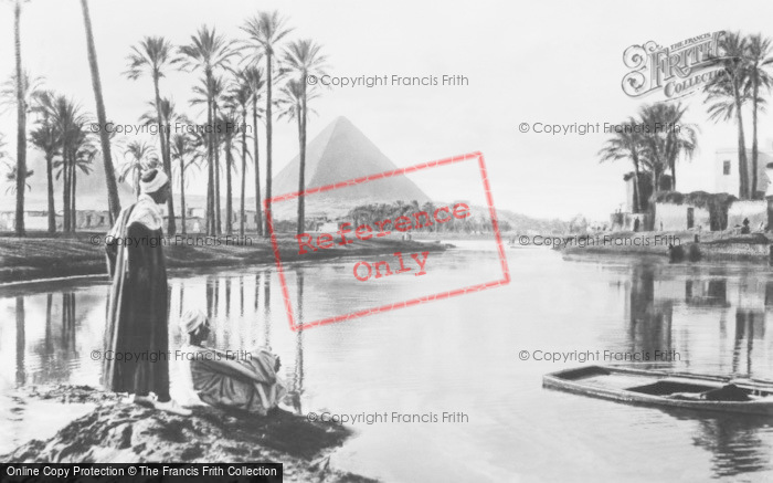Photo of Cairo, Flood Time Near The Pyramids c.1930