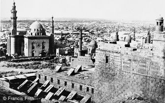 Cairo, Mosque of the Sultan Hasan from the Citadel 1857