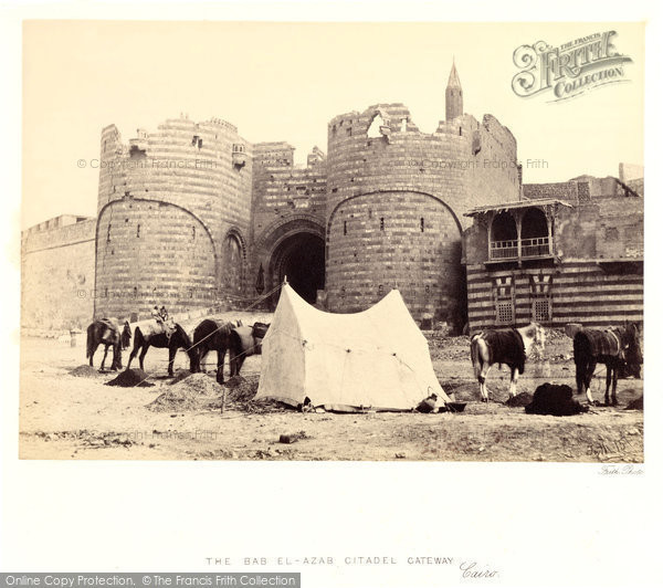 Photo of Cairo, The Bab El Azab, Citadel Gateway 1858