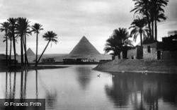 The Pyramids And River Nile c.1935, Cairo