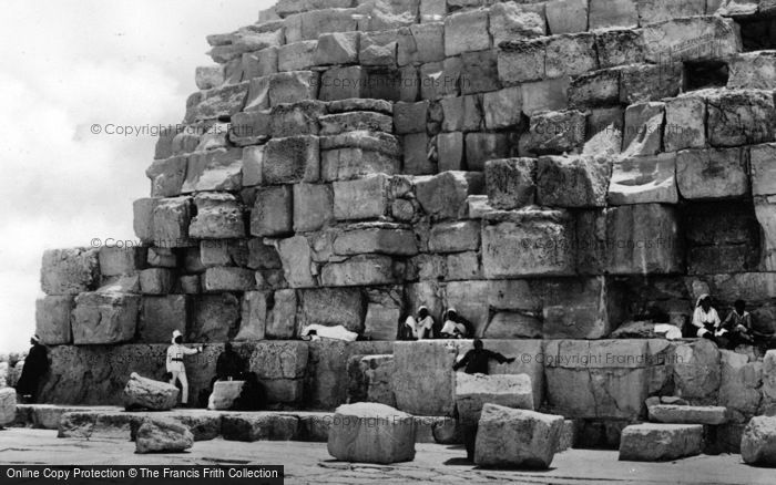 Photo of Cairo, The Steps Of The Cheops Pyramid c.1930