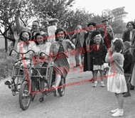 Fun On The Family Tricycle At The Holiday Camp c.1955, Caister-on-Sea