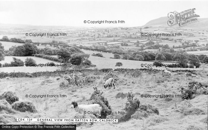 Photo of Caldbeck, General View From Ratten Row c.1955