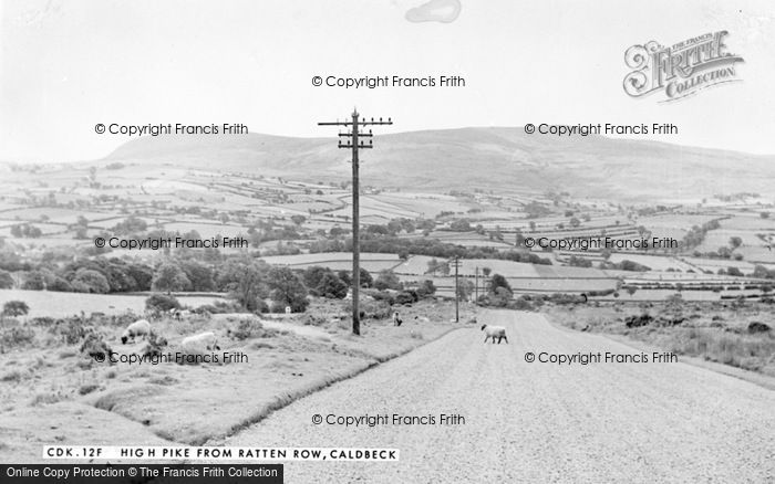 Photo of Caldbeck, High Pike From Ratten Row c.1955