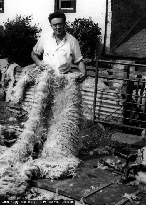 Photo of Caldbeck, Sheep Shearer c.1955