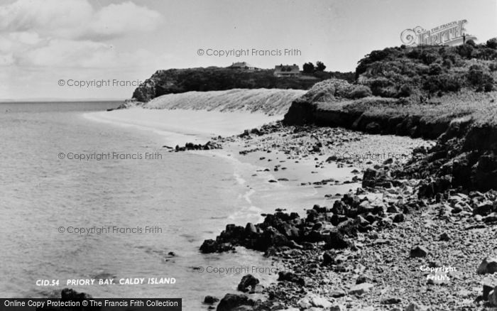 Photo of Caldey Island, Priory Bay c.1965