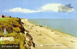 The Beach And Cliffs c.1955, California
