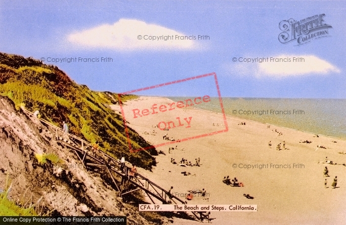 Photo of California, The Beach And Steps c.1960