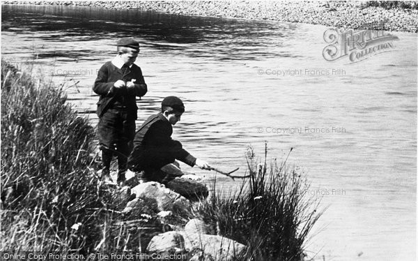 Photo of Callander, Boys Fishing 1899