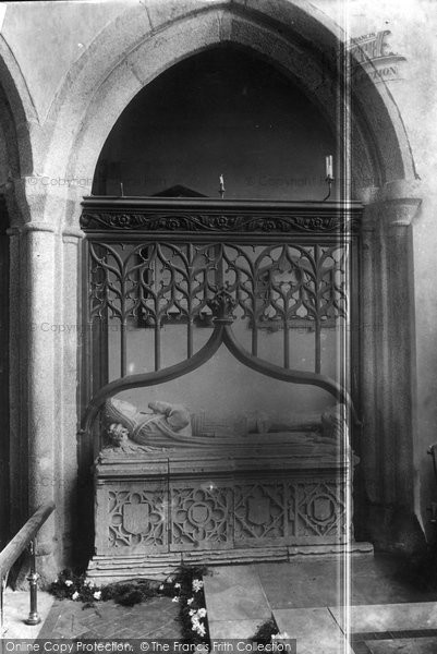 Photo of Callington, Church Tomb Of Sir Willoughby Brook 1908
