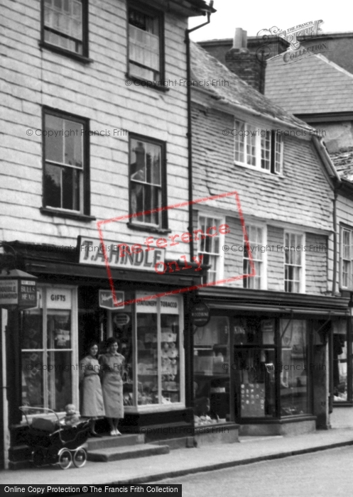 Photo of Callington, Shops On Fore Street c.1955