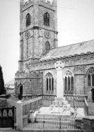 St Mary's Church And War Memorial c.1955, Callington