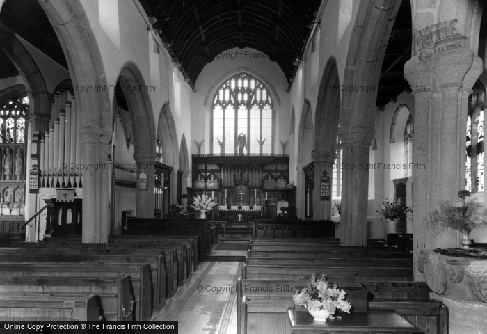 Photo of Callington, The Church Interior c.1965