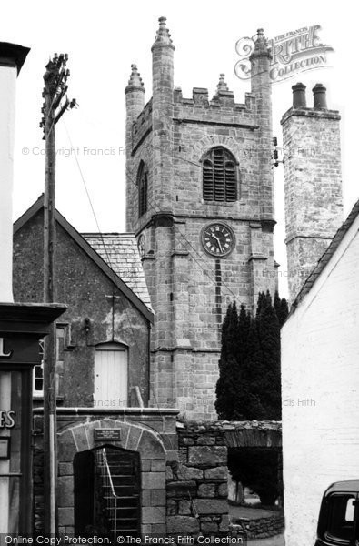 Photo of Callington, The Old Clink And St Mary's Church c.1955