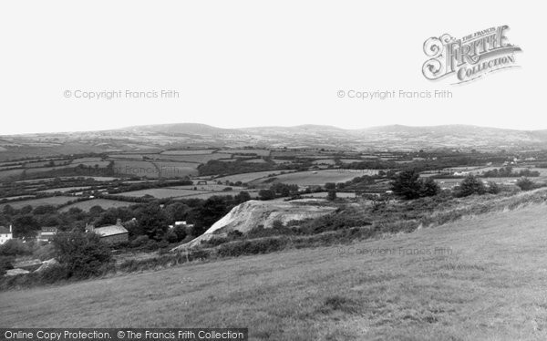 Photo of Callington, View From Kellybray c.1955