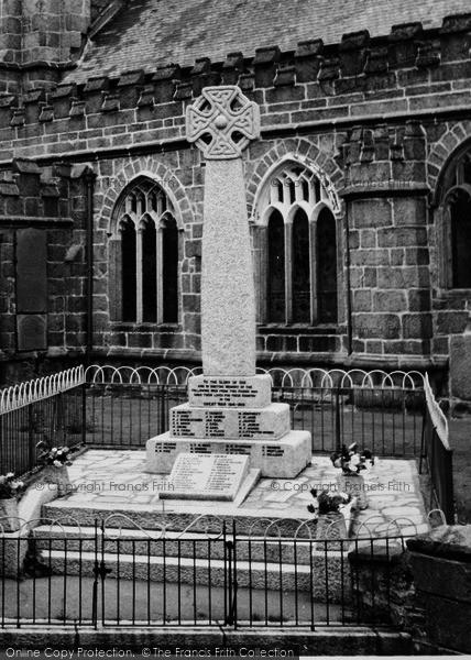 Photo of Callington, War Memorial c.1955