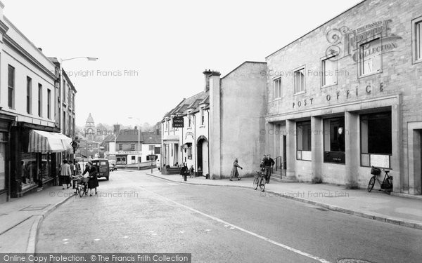 Photo of Calne, High Street And Post Office c.1960