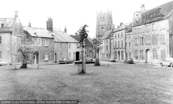 Photo of Calne, The Green And St Mary's Church c.1970
