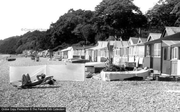 Photo of Calshot, The Beach Huts c.1960