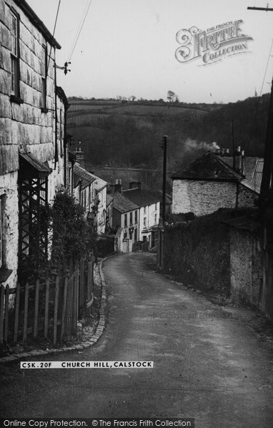 Photo of Calstock, Church Hill c.1960