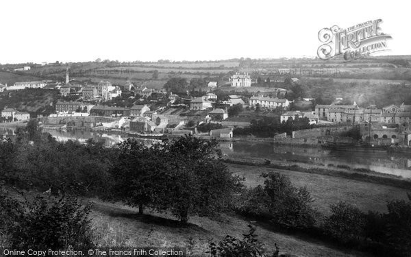 Photo of Calstock, From Above 1890