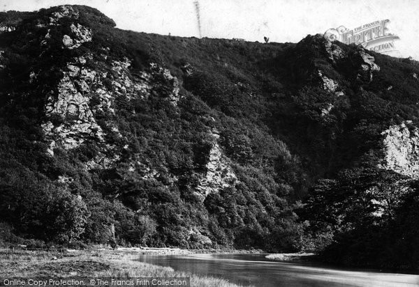 Photo of Calstock, Morwell Rocks c.1874