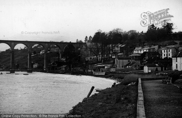 Photo of Calstock, River Tamar And Town From Promenade c.1960