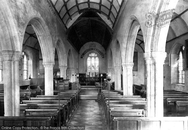 Photo of Calstock, The Church Interior 1890