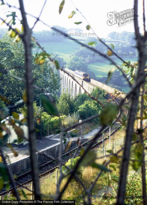 Photo of Calstock, Train Crossing The Viaduct c.1995