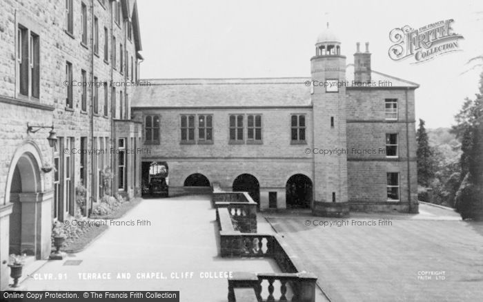 Photo of Calver, Terrace And Chapel, Cliff College c.1960