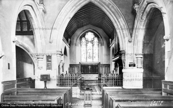 Photo of Calverhall, Parish Church Interior c.1955