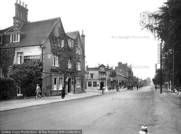 Photo of Camberley, Cambridge Hotel And London Road 1927