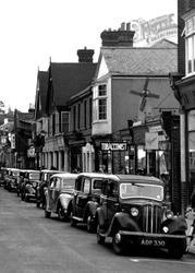 Cars On High Street c.1955, Camberley