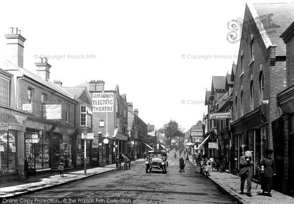 Camberley, High Street, 1919. Reproduced courtesy of The Francis Frith Collection Camberley, High Street, 1919. Reproduced courtesy of The Francis Frith Collection