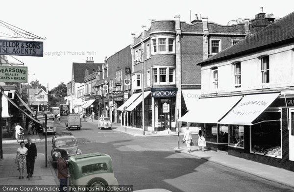 Photo of Camberley, High Street c.1955
