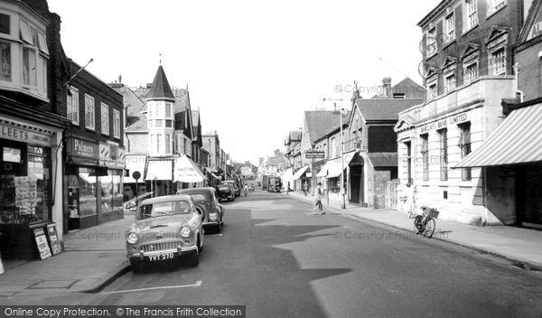 Photo of Camberley, High Street c.1955